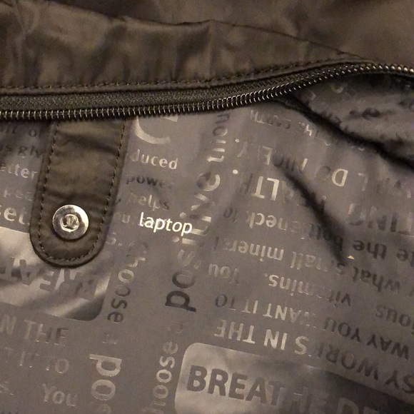 Lululemon black laptop Urban Yogini bag. EUC - Picture 10 of 11